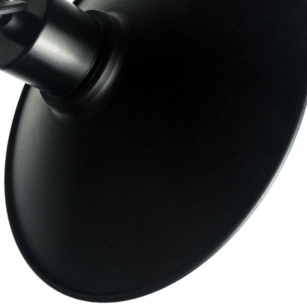 Modern Farmhouse Black Outdoor Indoor 1 Light Arm Wall Sconces Conical Wall Lights for Front Door/ Entryway/Living Room
