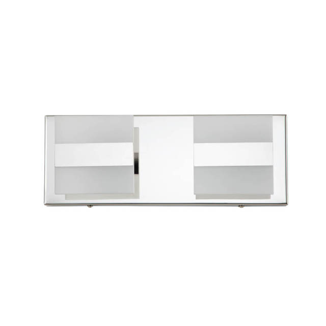 Modern Square LED Bathroom Vanity Light Chrome Wall Sconce Walll Light for Dressing Room/ Kitchen