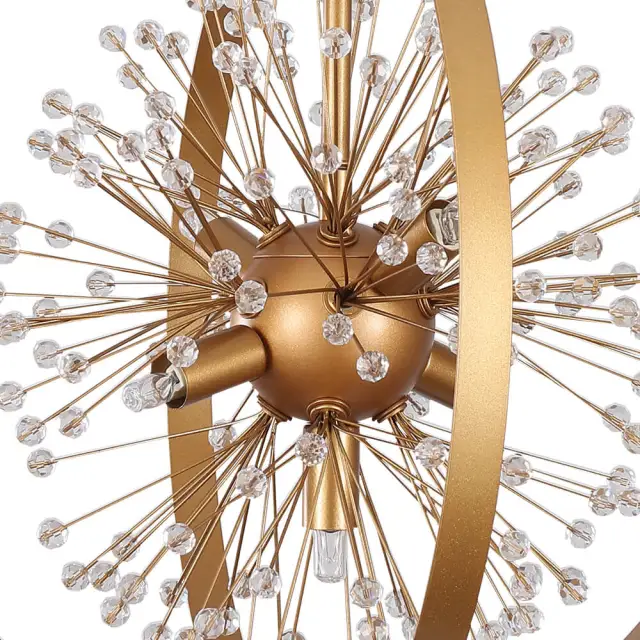 Modern Orb Frame Sputnik Firework Chandelier Pendant Lighting for Restaurant/ Bedroom/ Living Room/ Dining Room