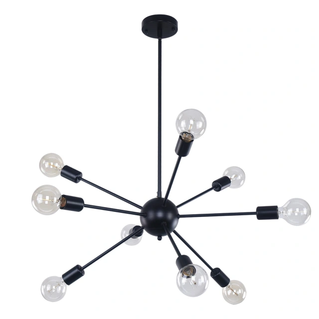 Modern Contemporary 9 Lights Sputnik Chandelier for Living Room Bedroom