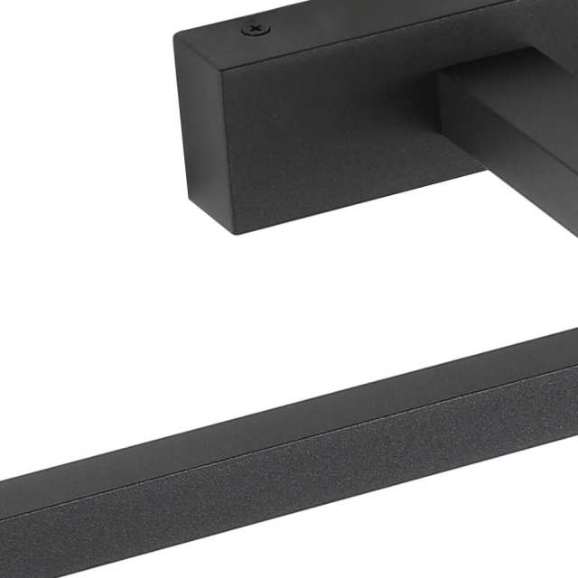Minimalist Modern LED Bath Light Ultra-thin Vanity Bathroom Light Bar Wall Sconce Wall Light Over Mirror, Brushed Black/White
