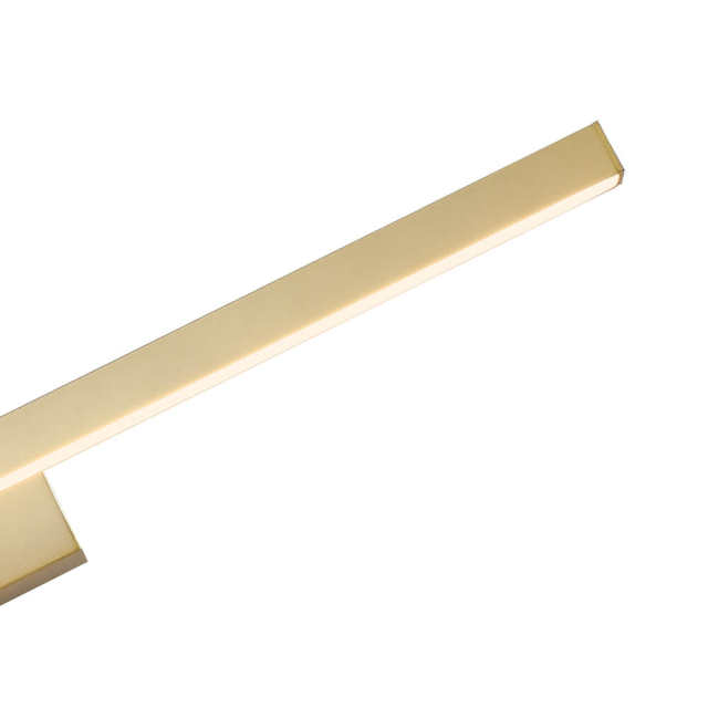 Minimalist Modern LED Bath Light Ultra-thin Vanity Bathroom Light Bar Wall Sconce Wall Light Over Mirror, Brushed Black/White