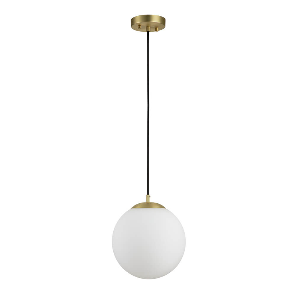 MidCentury Modern 1Light Clear/ Opal Glass Globe Bathroom Pendant Lighting Fixture Over Bathtub