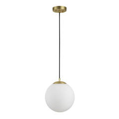 Modern Minimalist 1-Light Clear/ Opal Glass Globe Pendant Lighting for Kitchen Island Dining Room