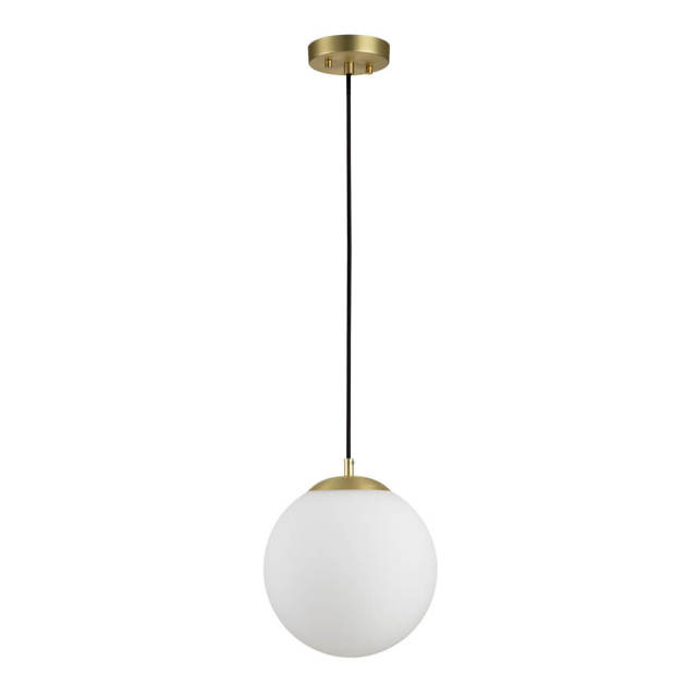 Modern Minimalist 1-Light Clear/ Opal Glass Globe Pendant Lighting for Kitchen Island Dining Room