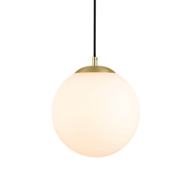 Modern Minimalist 1-Light Clear/ Opal Glass Globe Pendant Lighting for Kitchen Island Dining Room