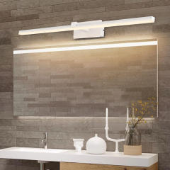 Modern Minimalist LED Bath Light Ultra-thin Vanity Bathroom Light  Bar for Modern Home Lighting, Brushed Black/White