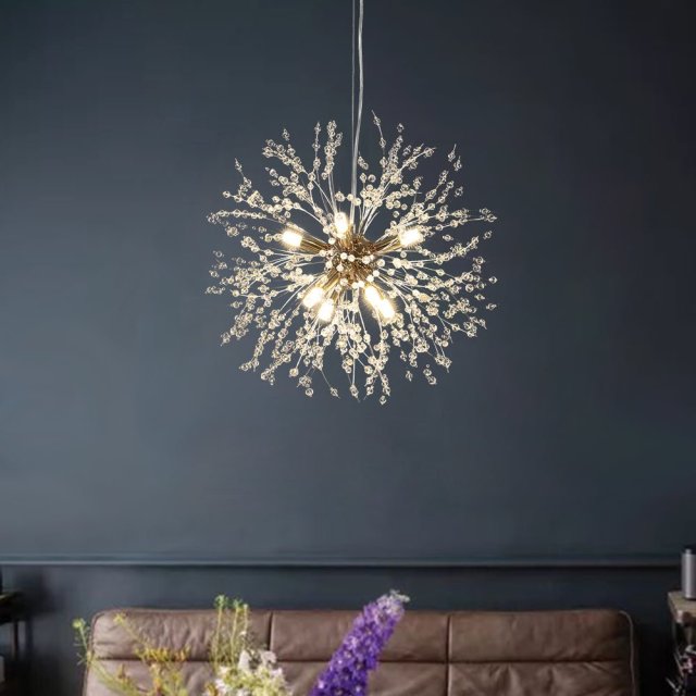 Contemporary 9/8 -Light Firework Modern Chandelier Lighting for Living Room Restaurant