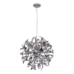 Modern Crystal Sunburst Chandelier 8/9-Light Sputnik Firework Chandelier Pendant Lighting for Restaurant/ Living Room/ Bedroom