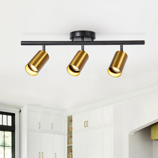 Modern 3Light Track Light Fixture Flush Mount Ceiling Light Fitting in