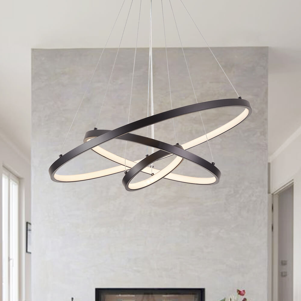 circle modern chandelier