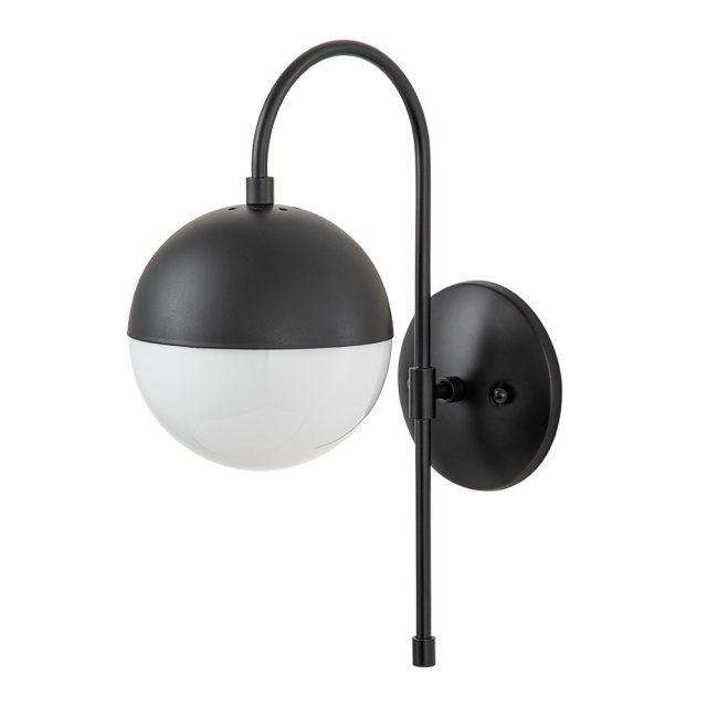 Modern Opal Globes Wall Sconces Wall Lamp in Black /Brass Finish for Living /Dining Room /Hallway