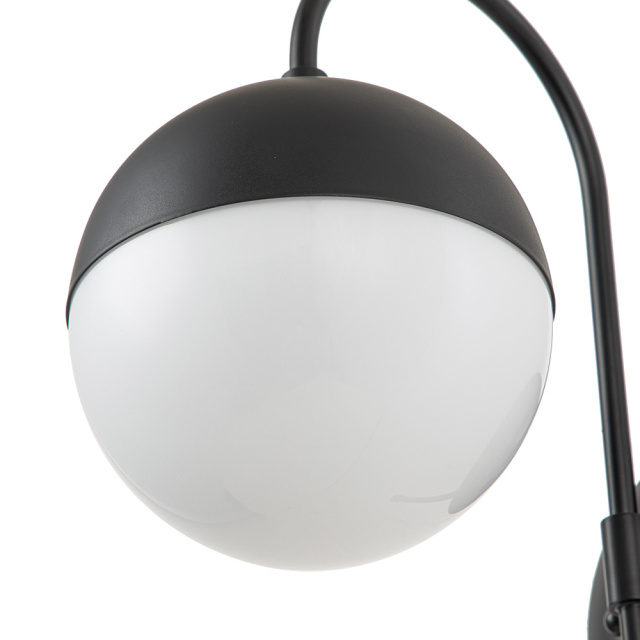 Modern Opal Globes Wall Sconces Wall Lamp in Black /Brass Finish for Living /Dining Room /Hallway