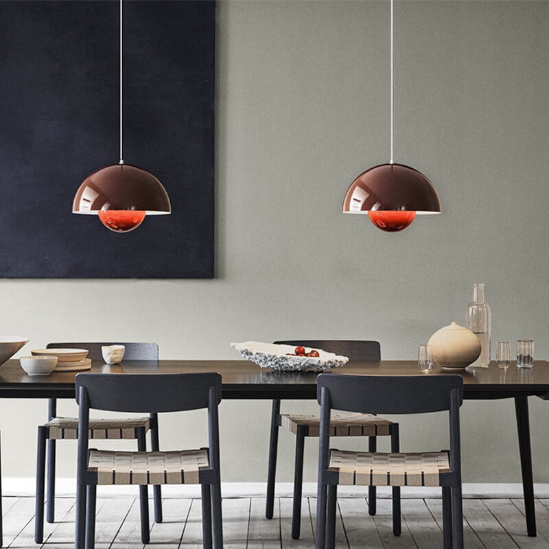 Modern Flowerpot Danish Design Pendant Light Modern Colorful Hanging Ceiling Light for Dining Room / Kitchen / Bedroom