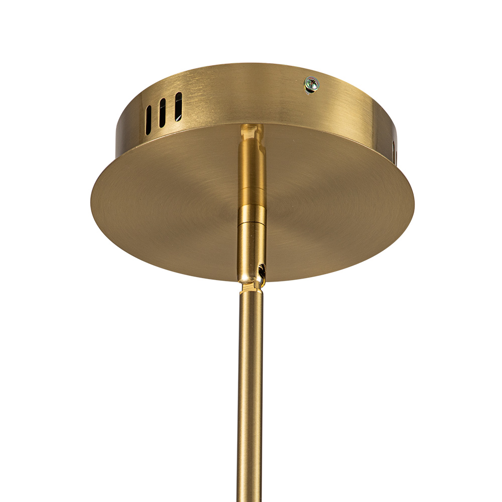 Modern LED Sputnik Cross Arms Chandelier in Matt Black/ Aged Brass Finish for Dining Room//Living Room/Bedroom
