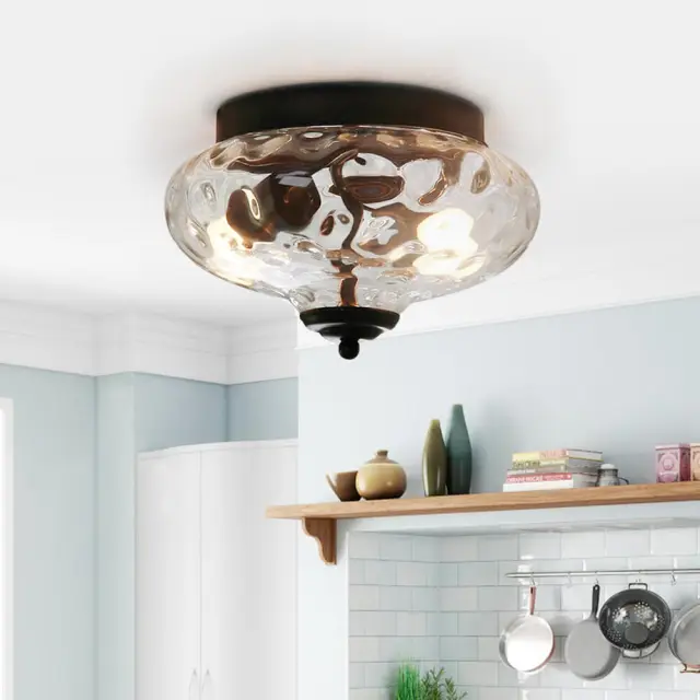 Modern Farmhouse 2 Light Flush Mount