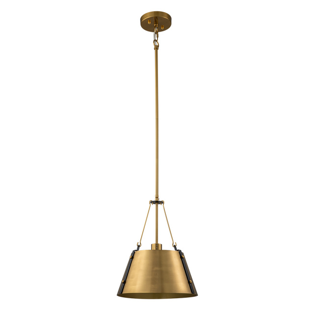 Modern Farmhouse Rustic Antique Gold Pendant Lighting with Bell Shade For Restaurant/ Kitchen/ Dining Room