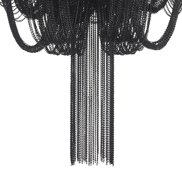 3-Light Modern Farmhouse Vintage Sector Cage Flush Mount Ceiling Light in Matte Black Design for Kitchen Island / Bedroom /Hallway