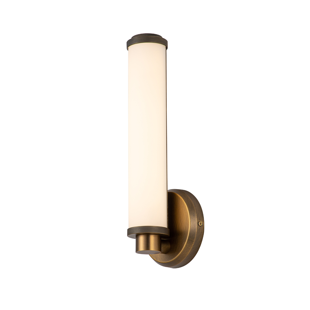Modern Minimalist LED Brass/ Black Cylinder Strip Wall Sconces Wall Lights in Warm White for Front Door/ Entryway/Living Room Bathroom Vanity Light