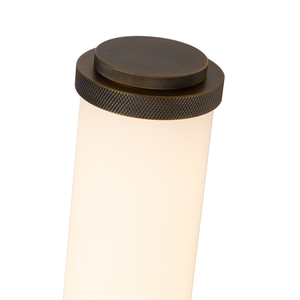 Modern Minimalist LED Brass/ Black Cylinder Strip Wall Sconces Wall Lights in Warm White for Front Door/ Entryway/Living Room Bathroom Vanity Light