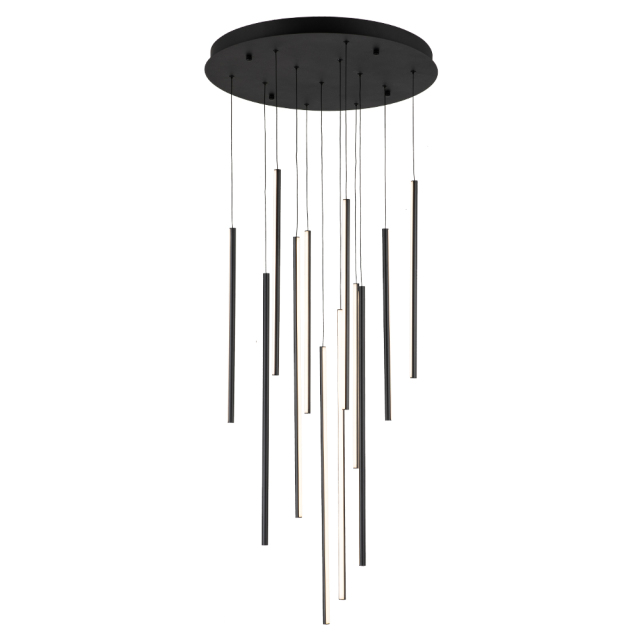 Modern Glam Foyer LED Multi-Light Chandelier Cluster Pendant Lighting in Dimmable Warm White for Staircase Stairway