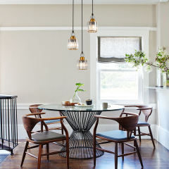 3-Light Glam Modern Luxury Crystal Pendant Lighting Adjustable Hanging Light for Kitchen Island Dining Room Bedroom Bar
