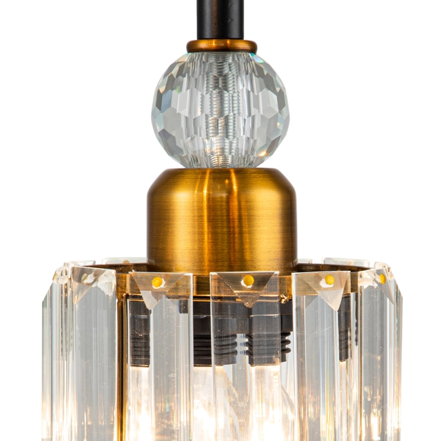 3-Light Glam Modern Luxury Crystal Pendant Lighting Adjustable Hanging Light for Kitchen Island Dining Room Bedroom Bar