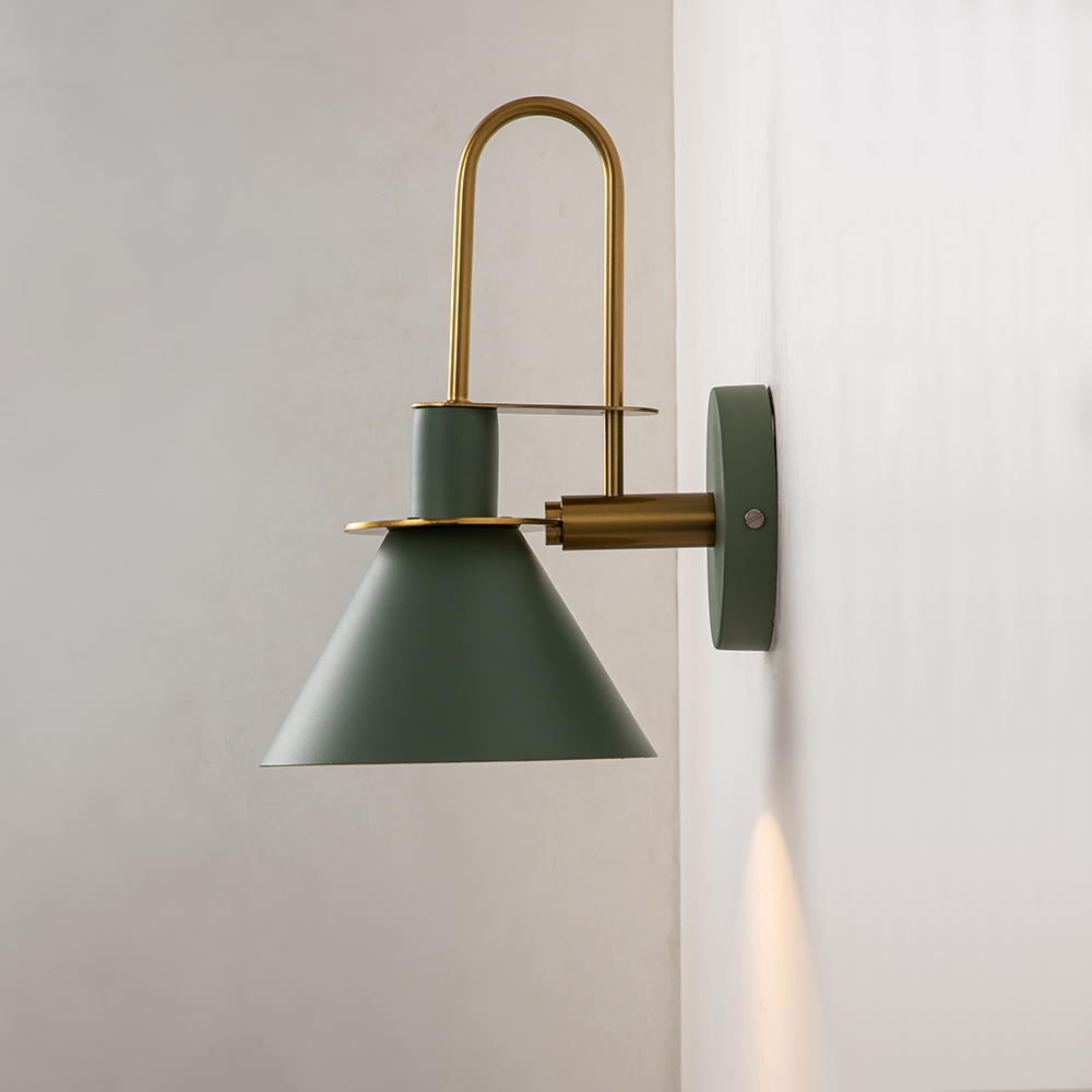 Vintage Industrial Style 1 Light Clarion Wall Sconce for Living Room Restaurant