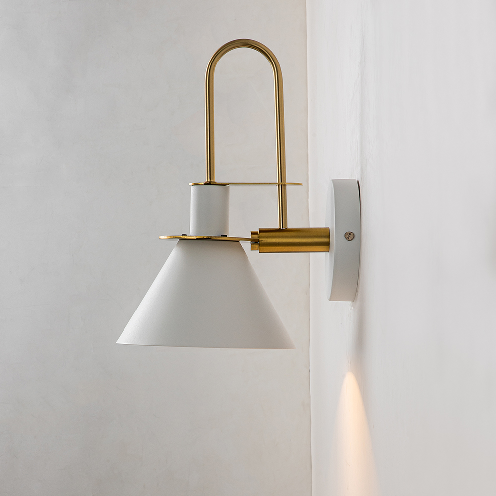 Vintage Industrial Style 1 Light Clarion Wall Sconce for Living Room Restaurant