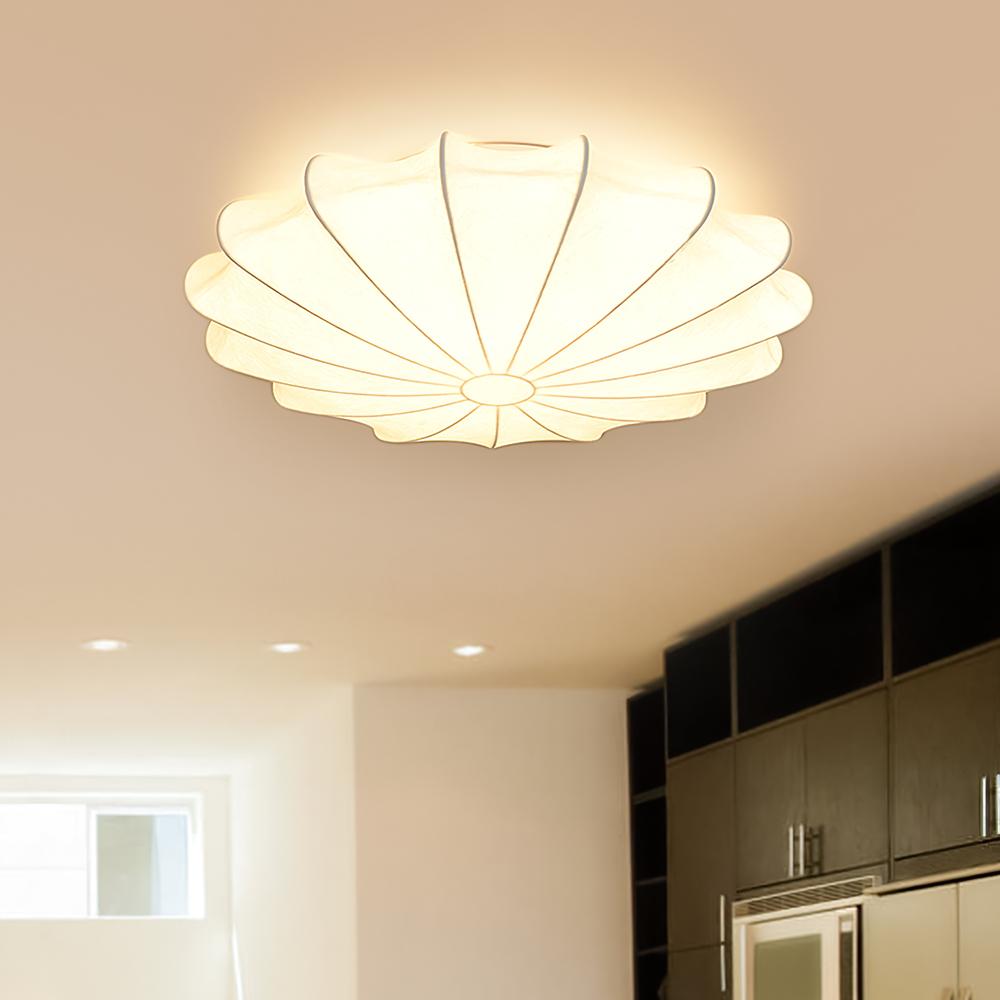 Modern Minimalist 3 Light Flush Mount Ceiling Lamp with Soft White