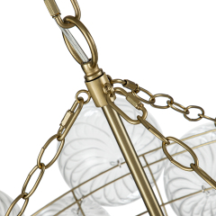 Glam Modern Cluster Glass Bubble Chandelier Sputnik Hanging Light Fixture for Dining Room Living Room Bedroom