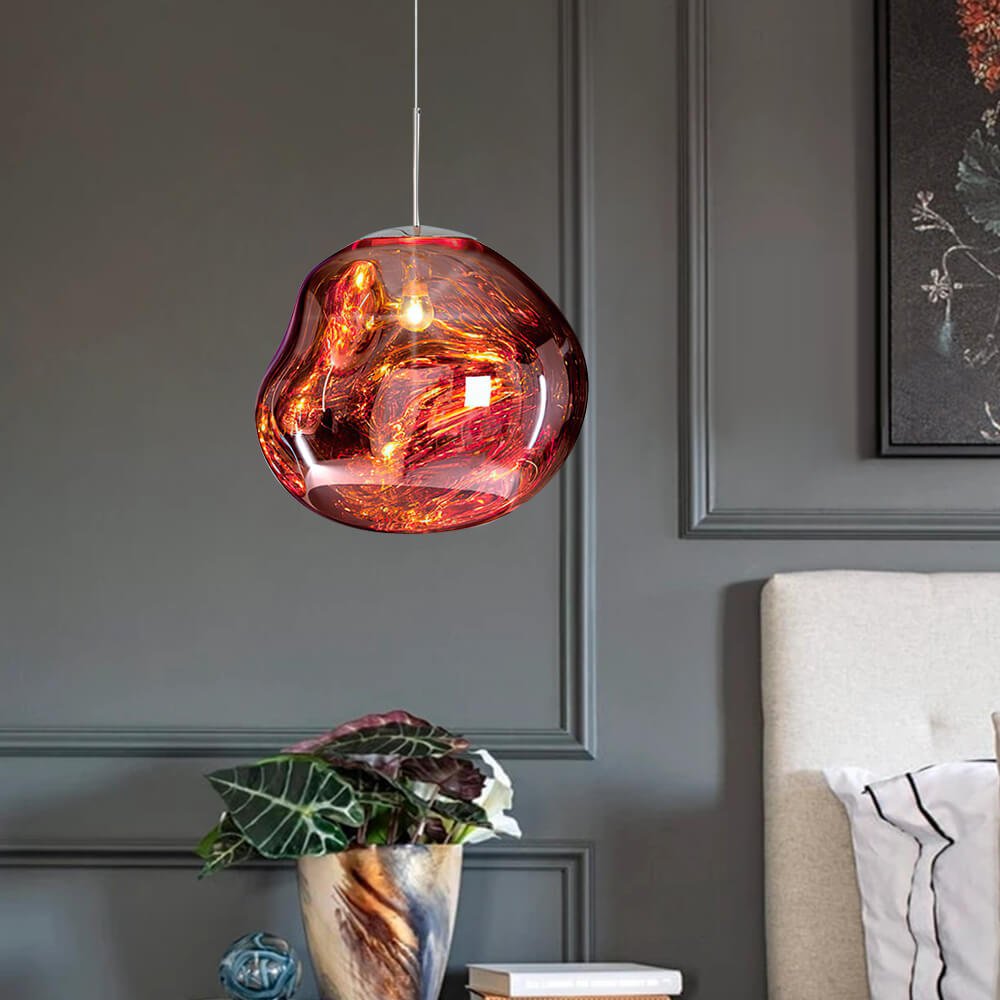 Modern 11/14" Melt Hanging Adjustable Bedside Pendant Bedroom Light for Dining Table Staircase
