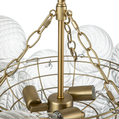 Glam Modern Cluster Glass Bubble Chandelier Sputnik Hanging Light Fixture for Dining Room Living Room Bedroom