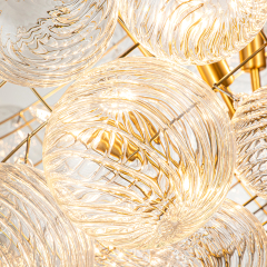 Glam Modern Cluster Glass Bubble Chandelier Sputnik Hanging Light Fixture for Dining Room Living Room Bedroom