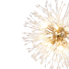 Contemporary Modern Sputnik Firework Chandelier Large Hanging Pendant Lighting for Restaurant/ Staircases/ Hotels
