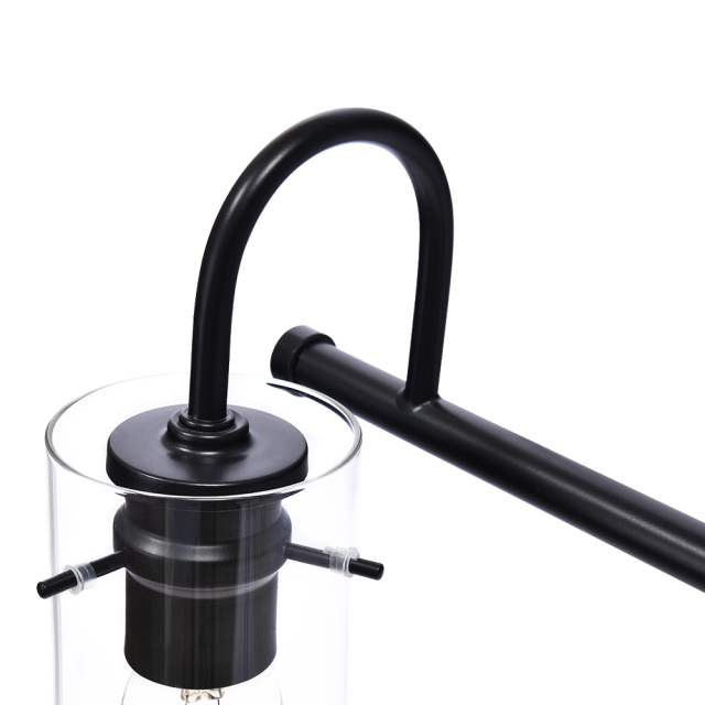 Modern Minimalist Cylinder Clear Glass Wall Sconces Wall Lights Bathroom Vanity Light for Entryway/ Living Room/ Bedroom