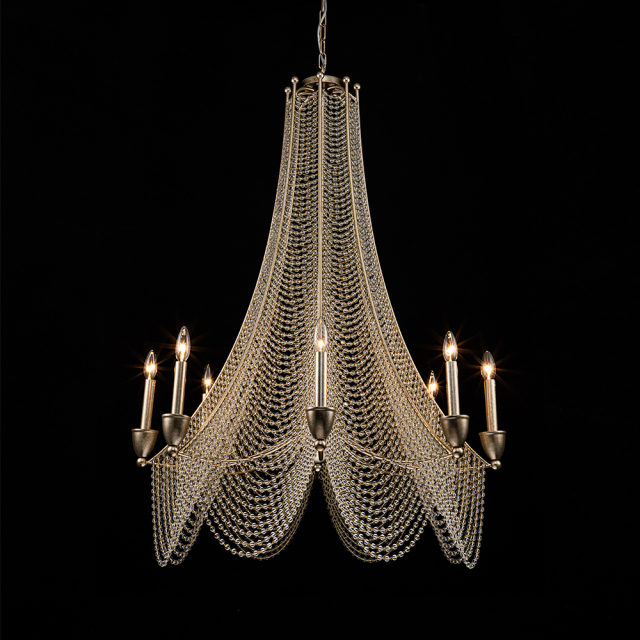 Glam Modern Luxury Crystal Empire Chandelier in Candle Style for Living Room/Dining Room/ Bedroom/ Restaurant