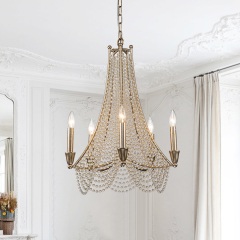 Glam Modern Luxury Crystal Empire Chandelier in Candle Style for Living Room/Dining Room/ Bedroom/ Restaurant