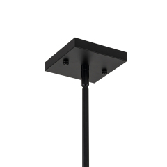 Modern Farmhouse Geometric Black Frame Sector Cage Pendant Light for Restaurant/ Kitchen/ Dining Room