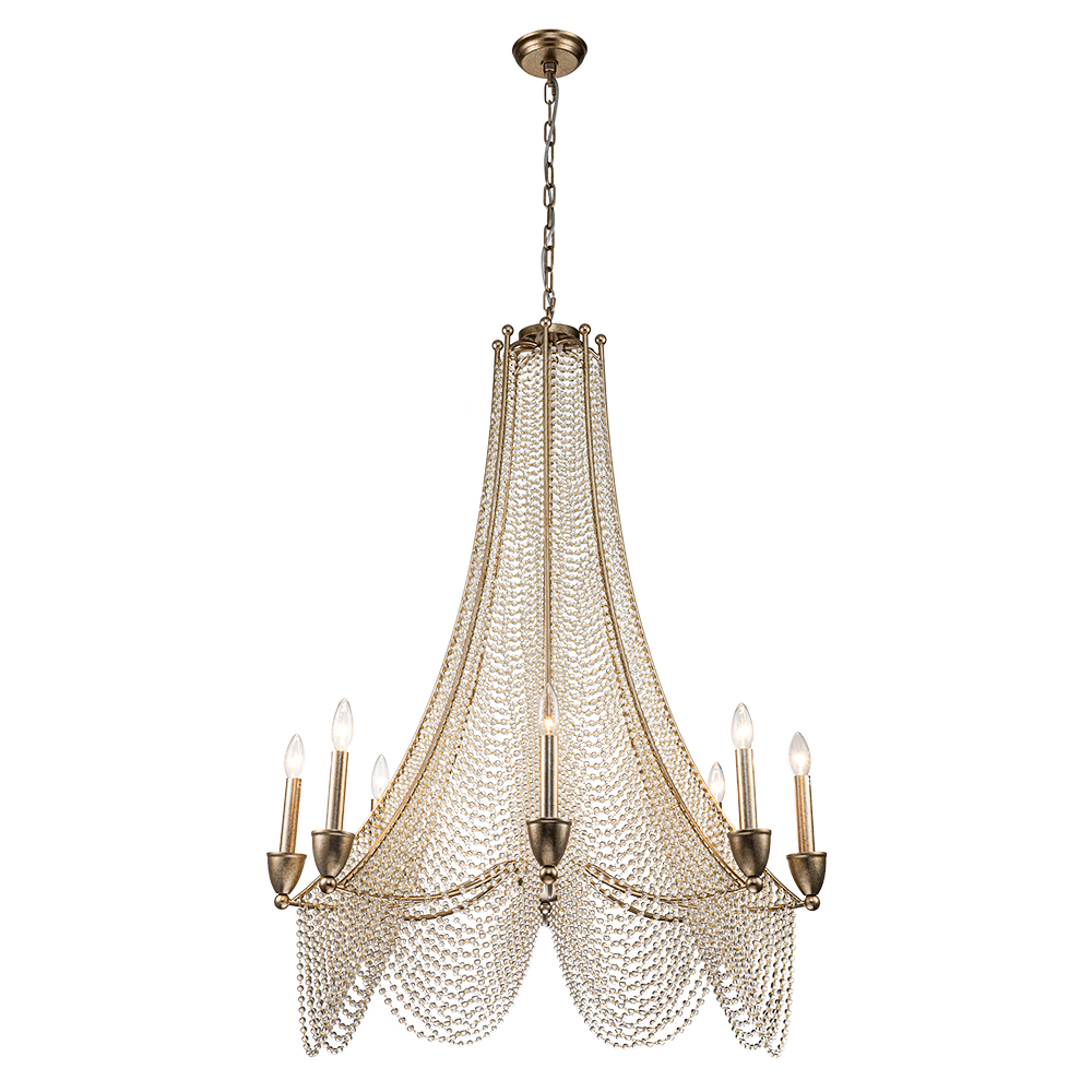 Glam Modern Luxury Crystal Empire Chandelier in Candle Style for Living Room/Dining Room/ Bedroom/ Restaurant