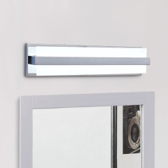 Dimmable Modern Rectangular LED Bathroom Vanity Light Wall Sconce Walll Light in 6000K Cool Light for Dressing Room/ Kitchen