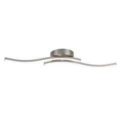 Dimmable LED Modern Curved Wavy Linear Flush Mount Ceiling Lights for Living Room Kitchen Washroom Dressing Room