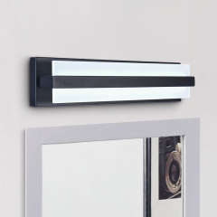 Dimmable Modern Rectangular LED Bathroom Vanity Light Wall Sconce Walll Light in 6000K Cool Light for Dressing Room/ Kitchen