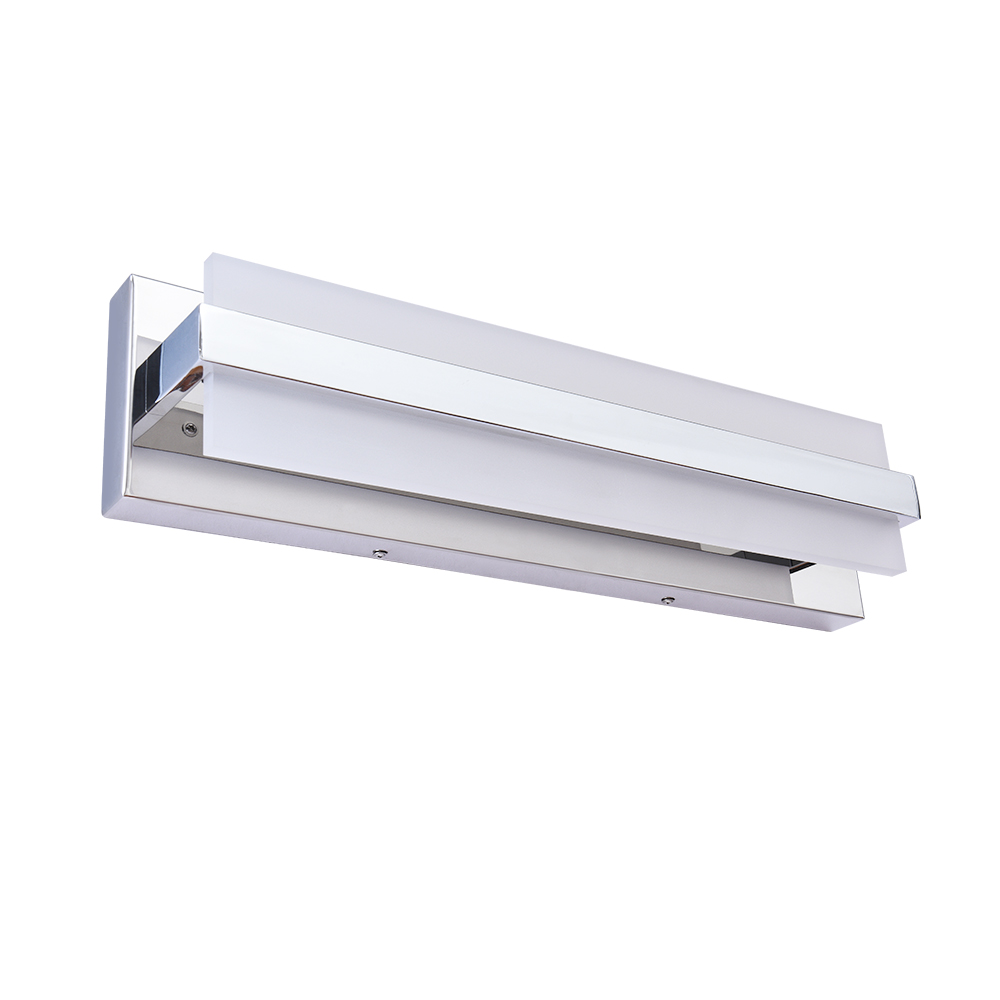 Dimmable Modern Rectangular LED Bathroom Vanity Light Wall Sconce Wall Light in 6000K Cool Light for Dressing Room/ Kitchen