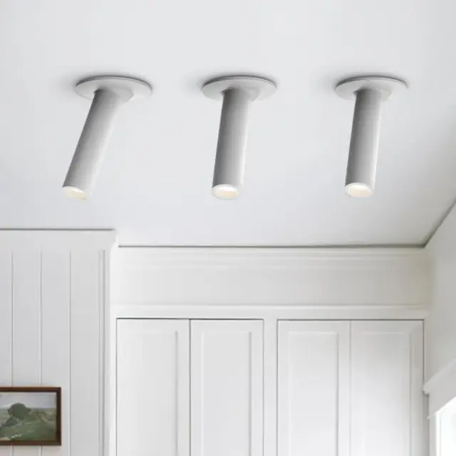 Modern Minimalist Metal COB LED Ceiling Mounted Spot Light Fixture Decorative Track Light for Kitchen/ Hallway/ Entryway