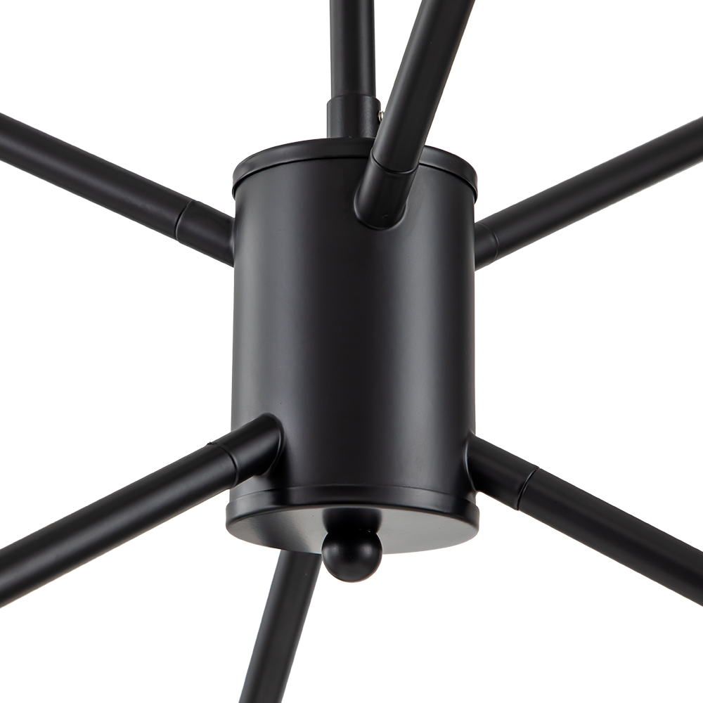 6-Light Modern Contemporary Sputnik Chandelier for Restaurant/ Living Room/ Bedroom Slope Ceiling Compatible