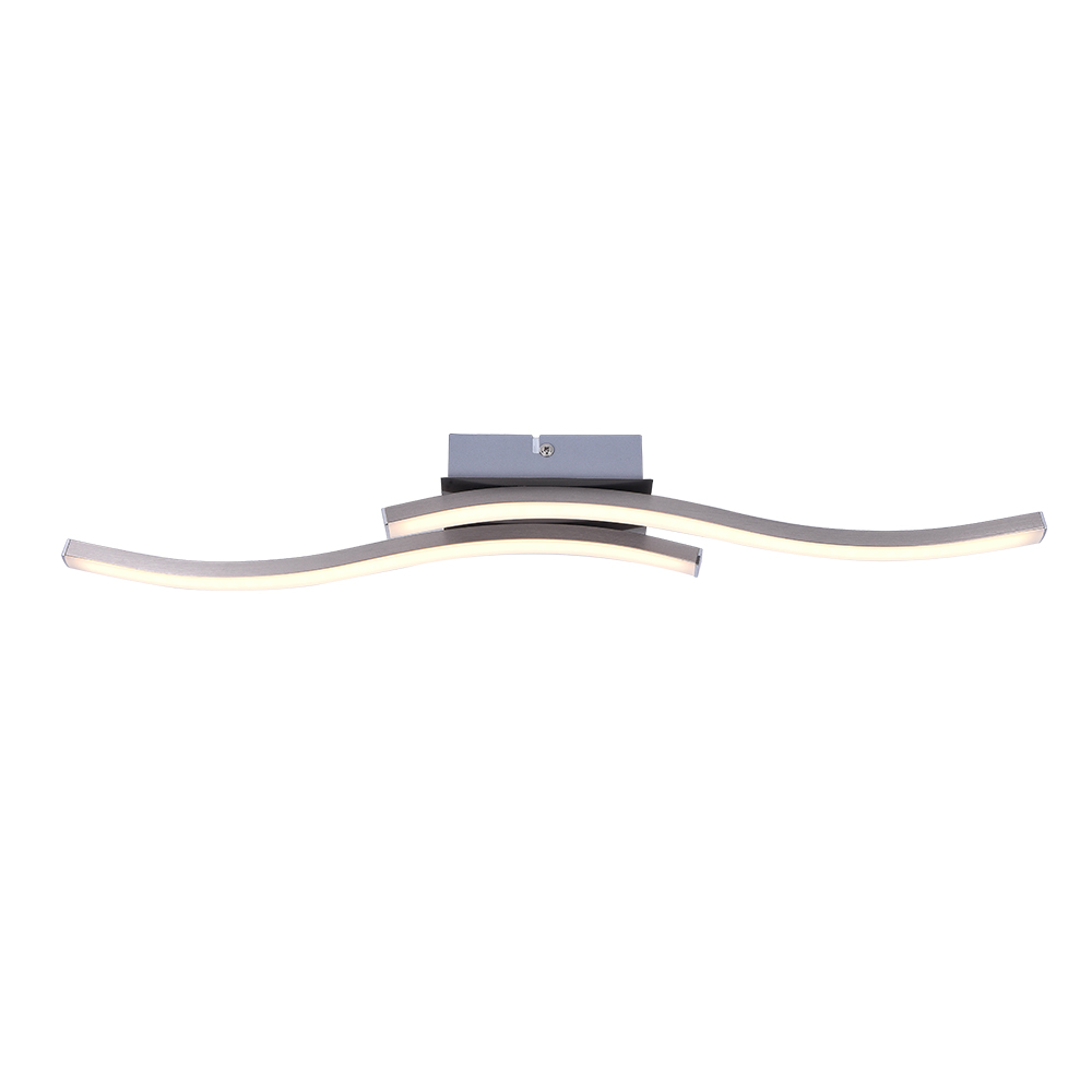 LED Modern Curved Wavy Linear Flush Mount Geometric Ceiling Lights for Living Room Kitchen Washroom Dressing Room