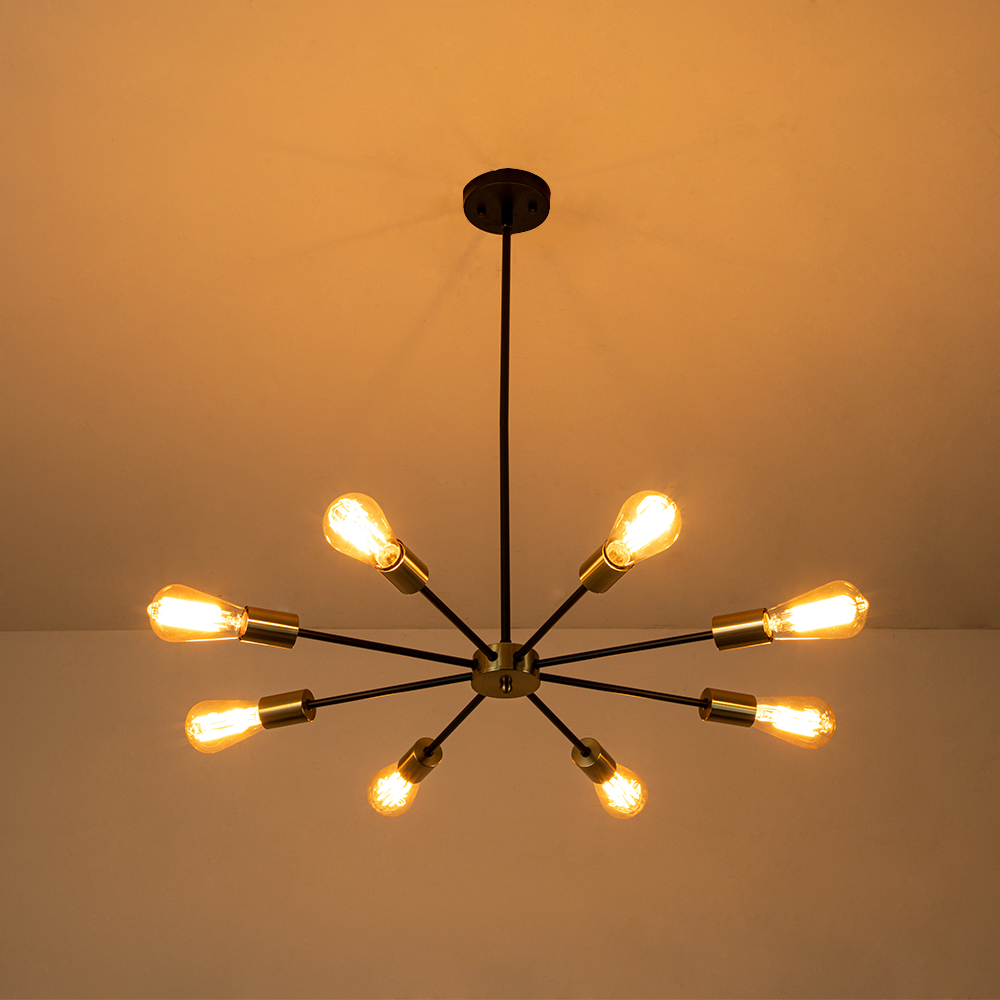 Contemporary Modern Adjustable Arms Sputnik Silhouette Chandelier for Restaurant/ Living Room/ Bedroom/ Dining Table