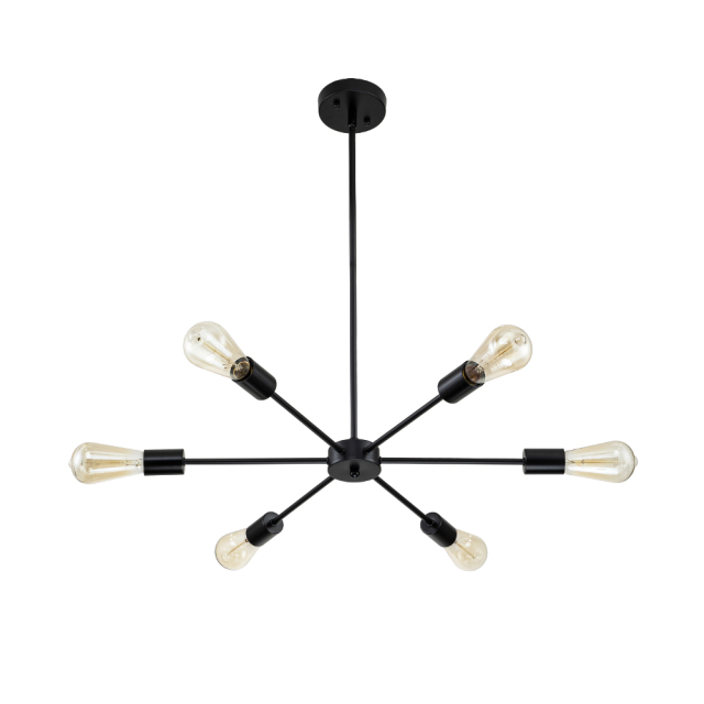 Modern Mid-century Sputnik Silhouette Two-Tier Chandelier for Restaurant/ Living Room/ Bedroom