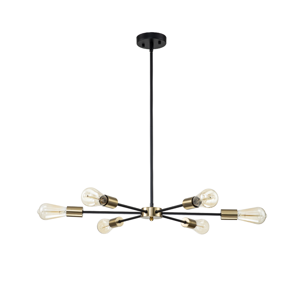 Contemporary Modern Adjustable Arms Sputnik Silhouette Chandelier for Restaurant/ Living Room/ Bedroom/ Dining Table